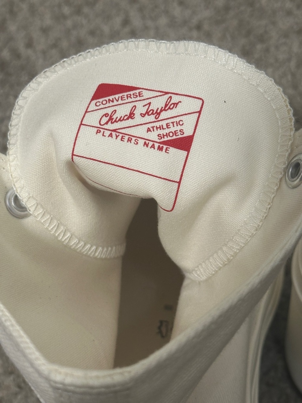 Converse Chuck Taylor All Star Lift Platform Lugged High Top Sneaker Cream - Picture 9 of 13